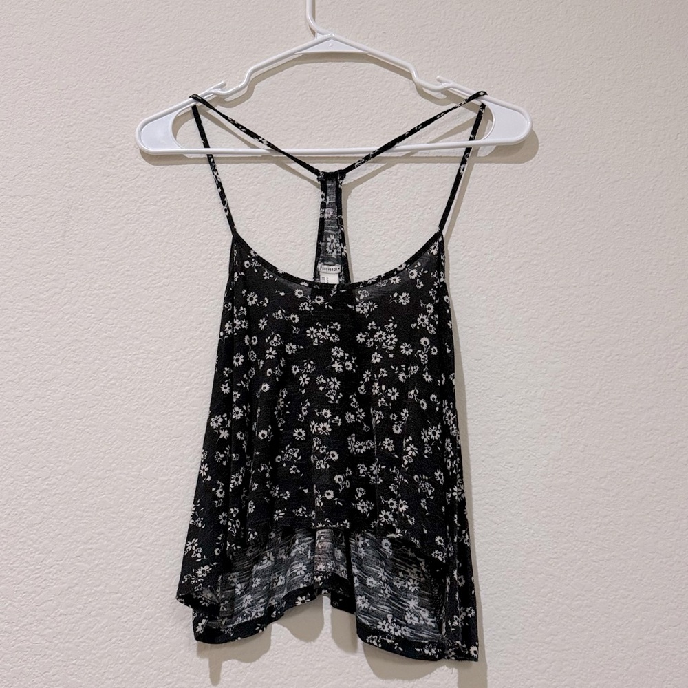 Woman’s Flowy Cami Crop Top